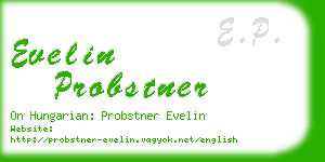 evelin probstner business card
